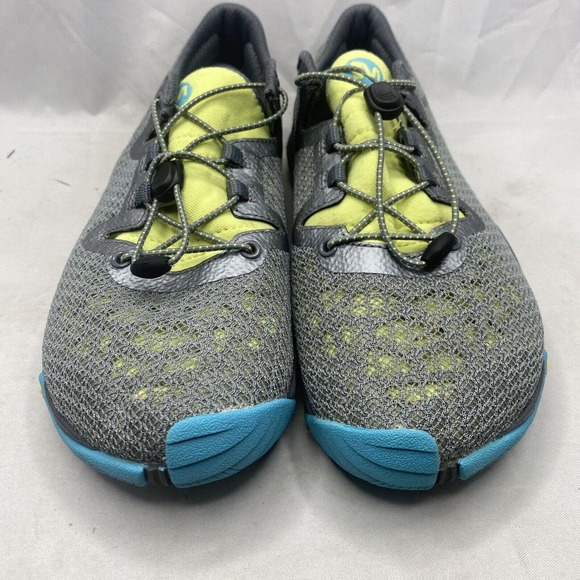 Merrell All Out Shine Trail Running Shoes Barefoot Black Blue J06332 Womens 9M - Picture 3 of 8